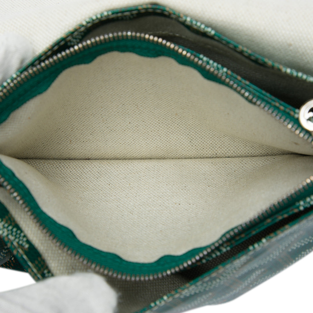 Plumet Poche Portefeuille Goyardine Vert