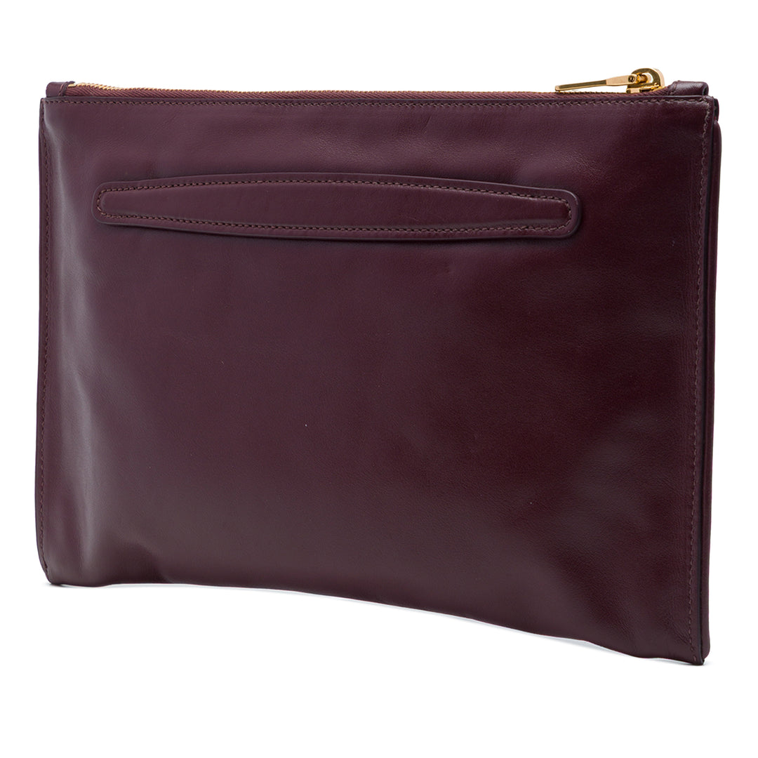 Miu Miu clouté Cuir Zip Pochette