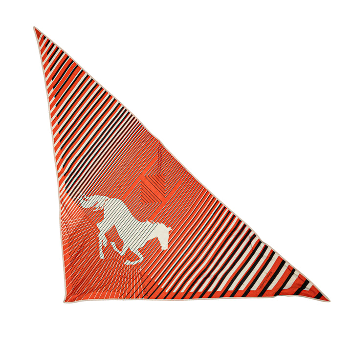 Triangular H Au Galop Foulard Orange