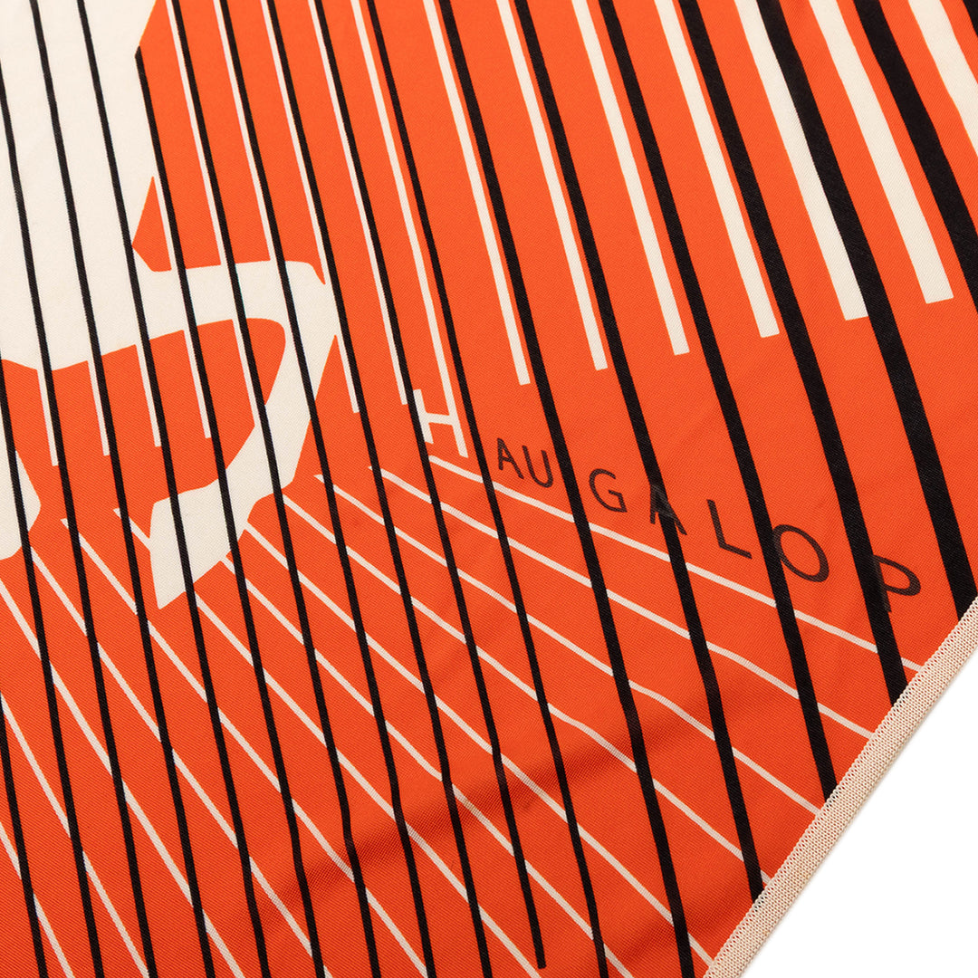 Triangular H Au Galop Foulard Orange