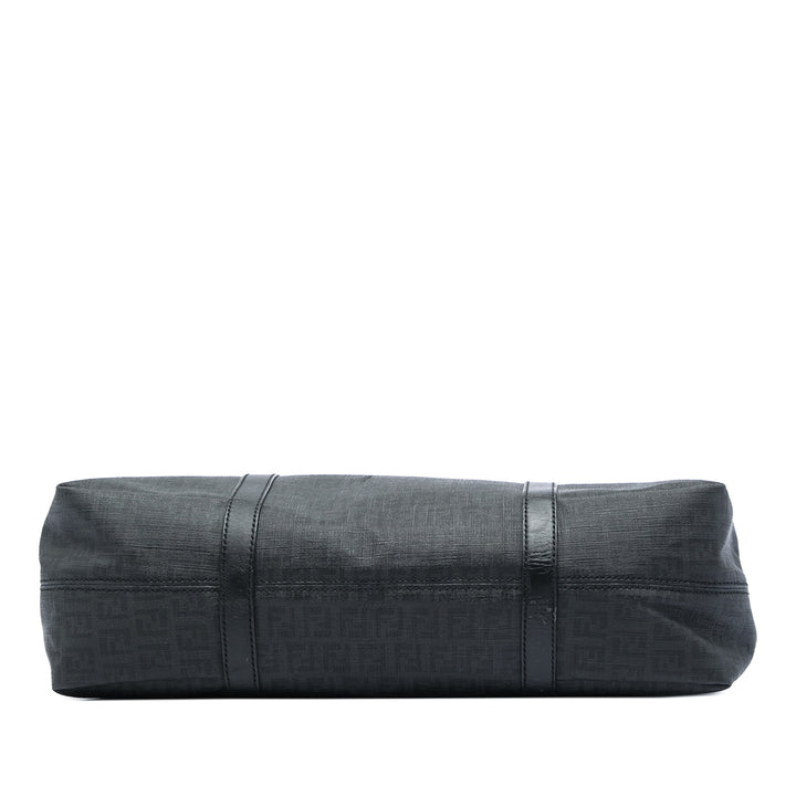 Fendi Cabas Zucchino Toile enduite Noir – vue 3 – GABY PARIS