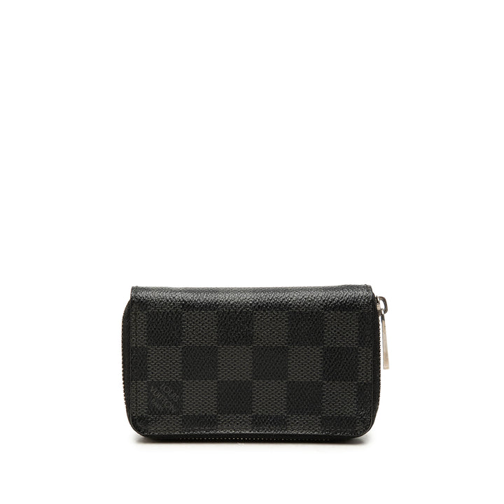 Louis Vuitton Porte-monnaie Zippy Damier Graphite Noir – vue principale – GABY PARIS