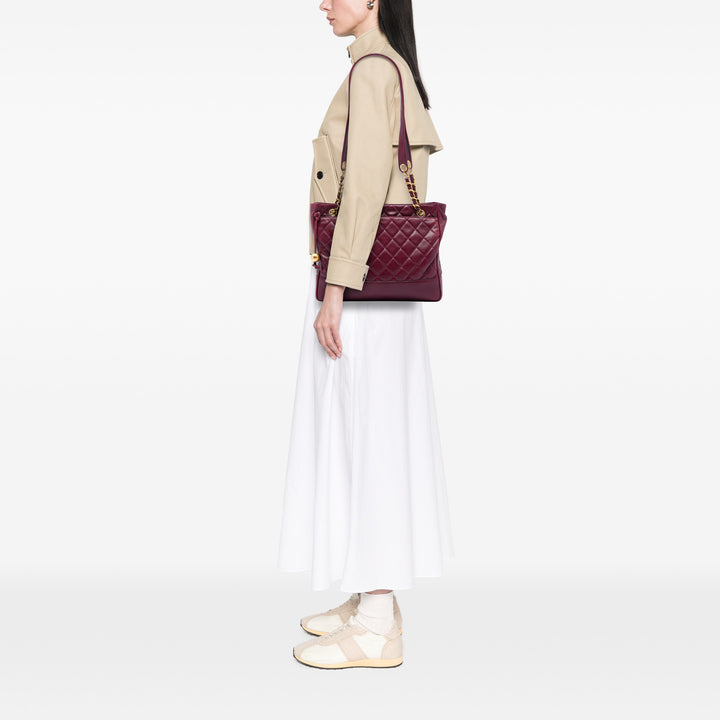 Chanel Matelassé Coco Ball Cabas chaîne Cuir d'agneau