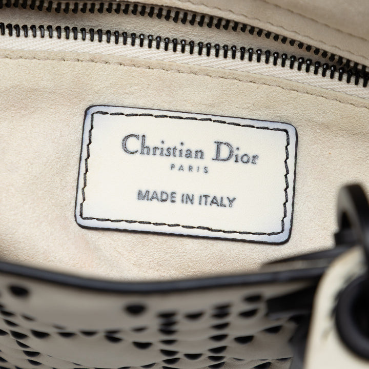 Dior Mini Ultra Matte Cuir de veau Cannage clouté Supple Lady Dior