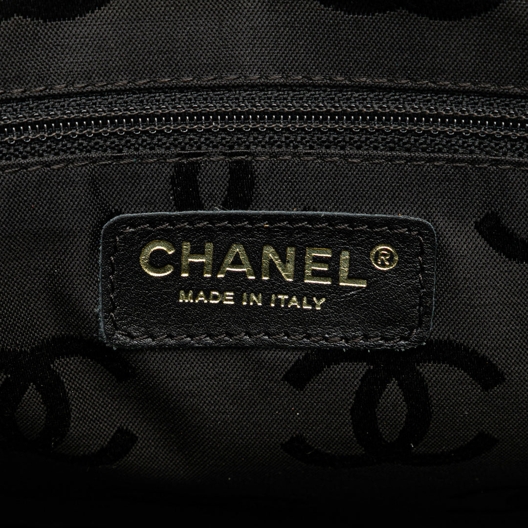 CC Lambskin Wild Stitch Handbag Black - Gaby Paris