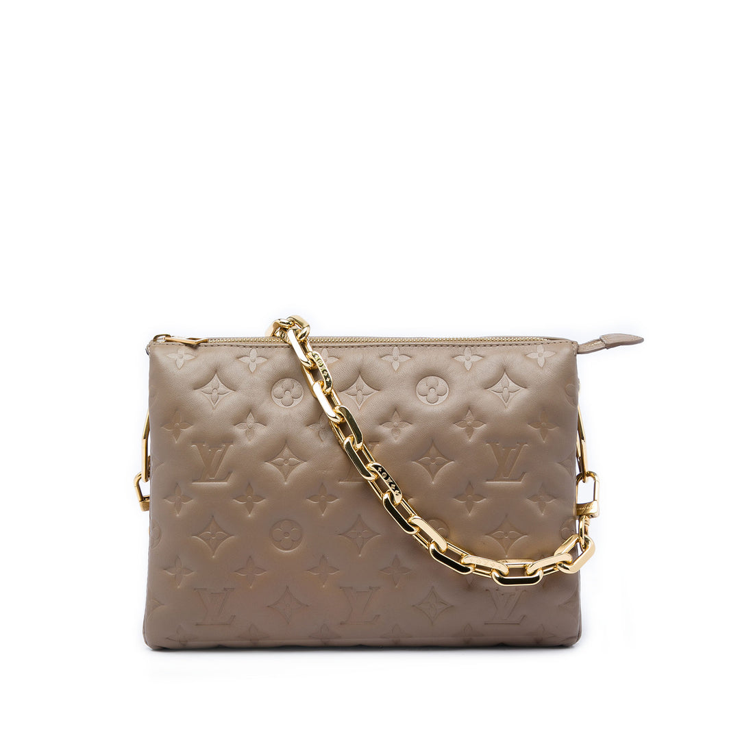 Louis Vuitton embossé Puffy Coussin PM Monogram Marron – vue principale – GABY PARIS