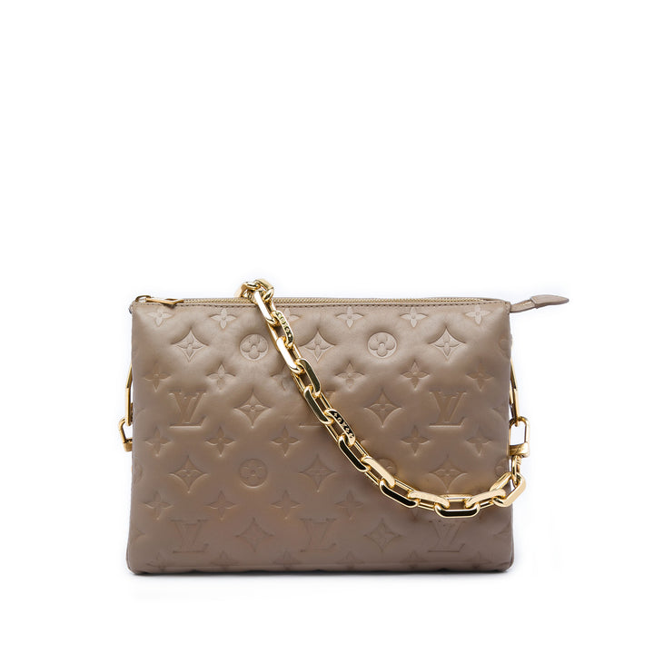 Louis Vuitton embossé Puffy Coussin PM Monogram Marron – vue principale – GABY PARIS