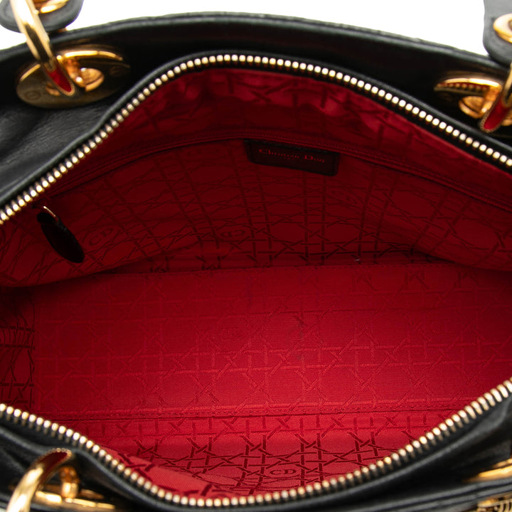 Dior Large Cuir d’agneau Cannage Lady Dior
