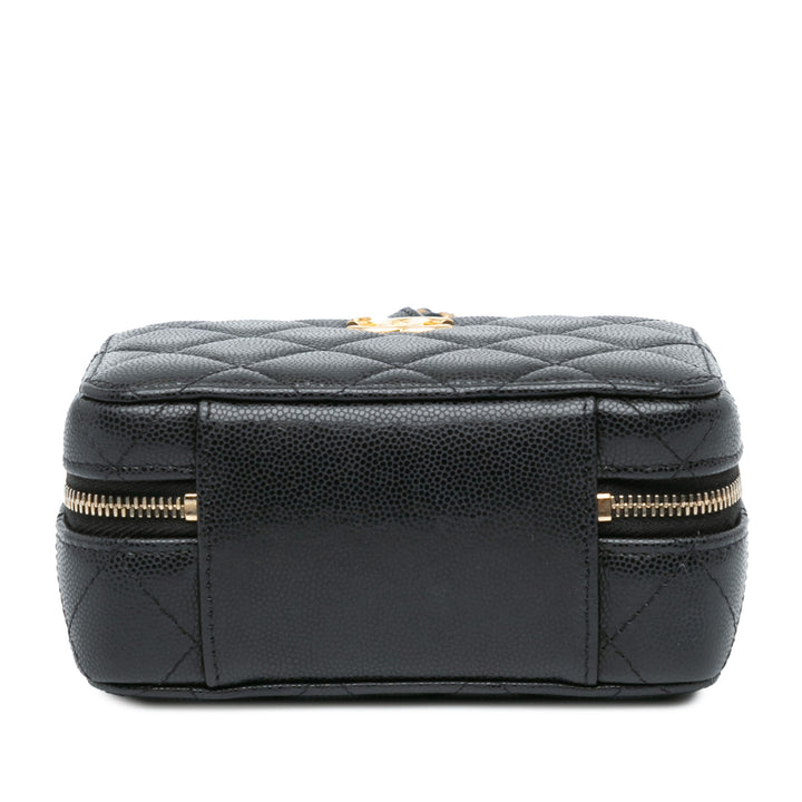 Chanel Quilted Caviar Twist Your Buttons Crossbody Black - GABY PARIS