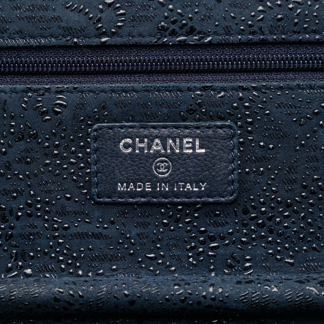 Chanel CC Lace Overlay Cuir de chèvre Wallet on Chain