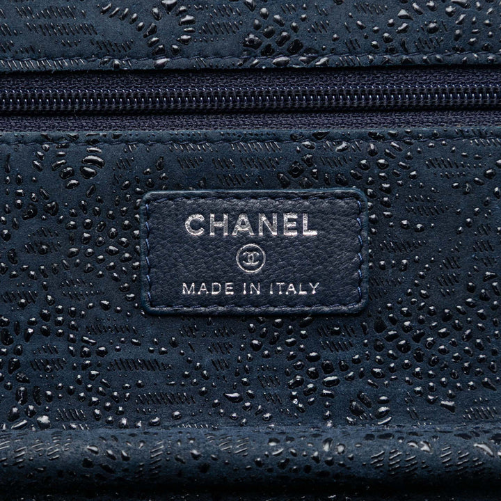 Chanel CC Lace Overlay Cuir de chèvre Wallet on Chain