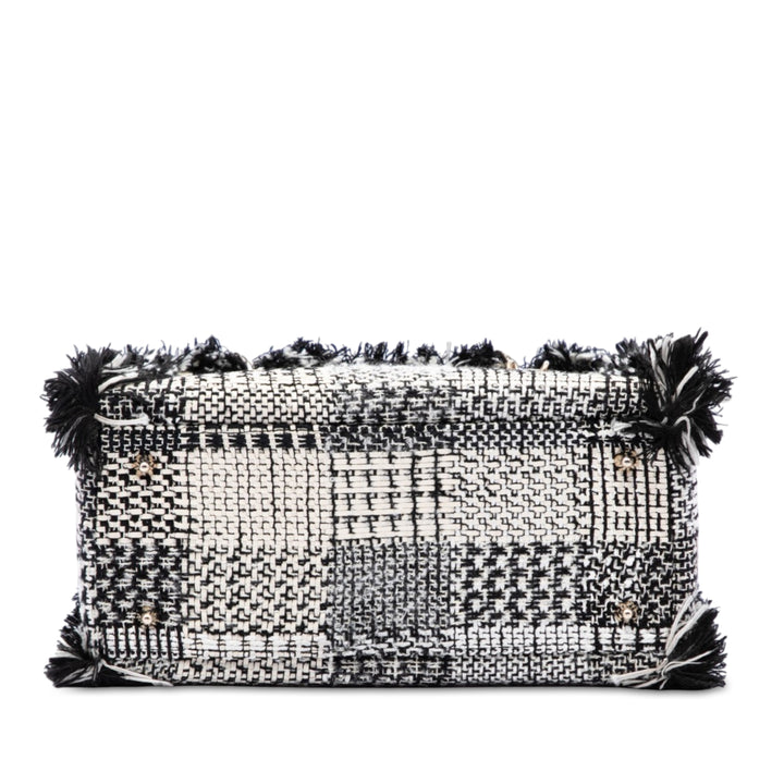 Dior Sac à main Fringe Lady Dior Tweed Moyen Noir – vue 3 – GABY PARIS