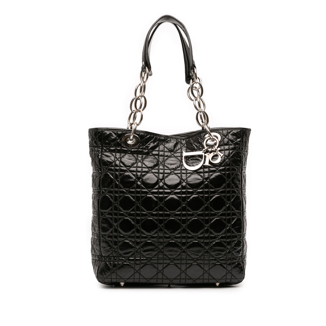 Dior Cannage Lady Dior Souple Cabas Noir