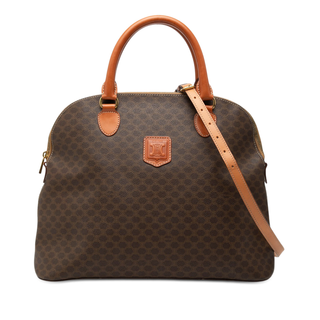 Celine Macadam Coated Toile Dome Sac