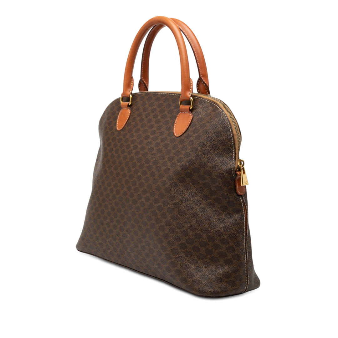 Celine Macadam Coated Toile Dome Sac