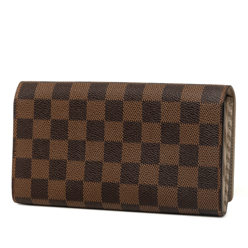 Louis Vuitton Portefeuille Édition limitée Trunks et Locks Sarah Damier Ébène Marron – vue 2 – GABY PARIS