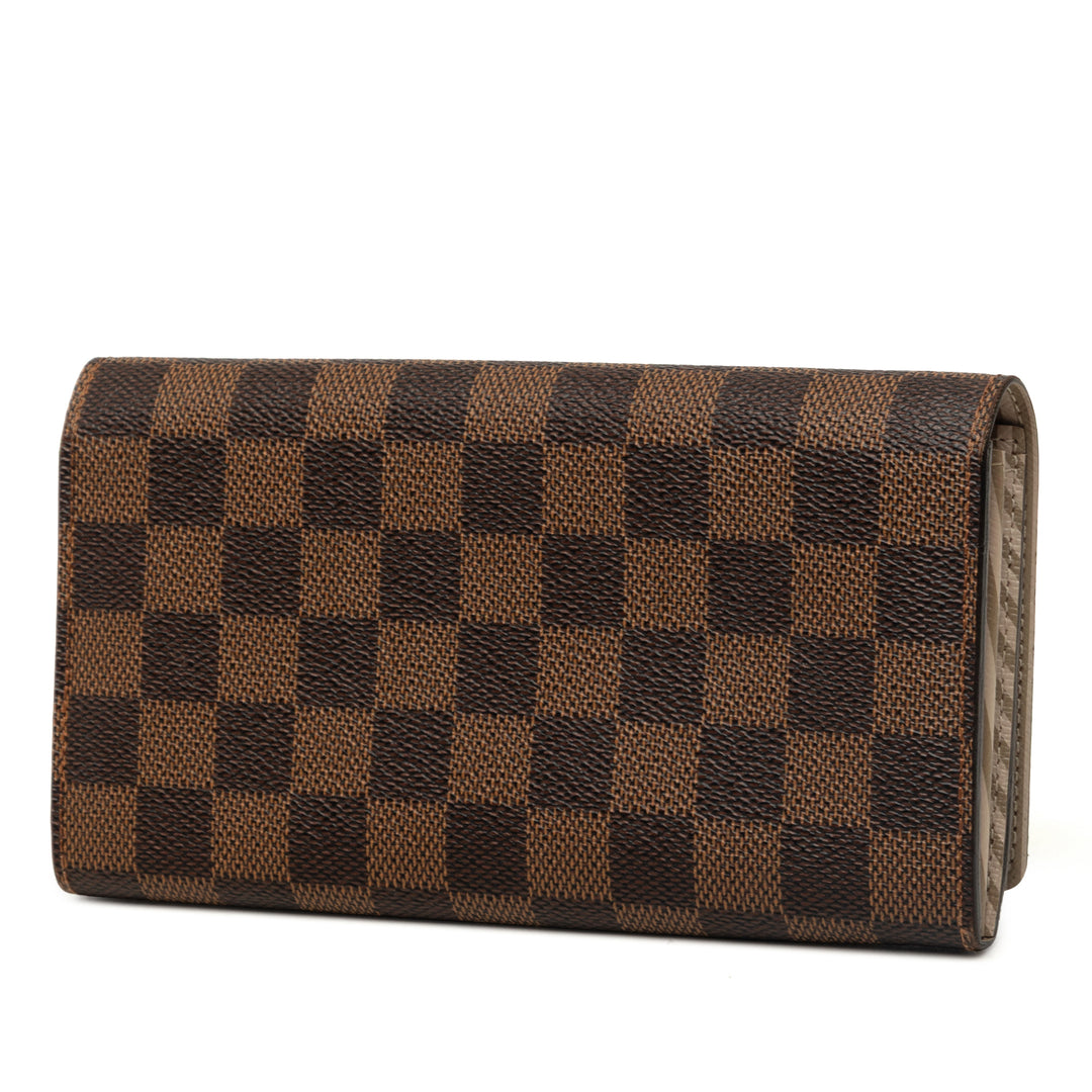 Louis Vuitton Portefeuille Édition limitée Trunks et Locks Sarah Damier Ébène Marron – vue 2 – GABY PARIS
