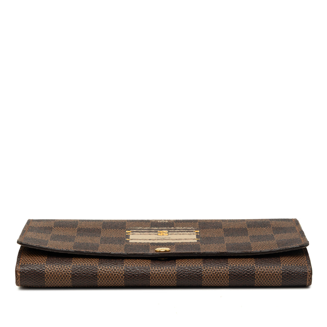 Louis Vuitton Portefeuille Édition limitée Trunks et Locks Sarah Damier Ébène Marron – vue 3 – GABY PARIS
