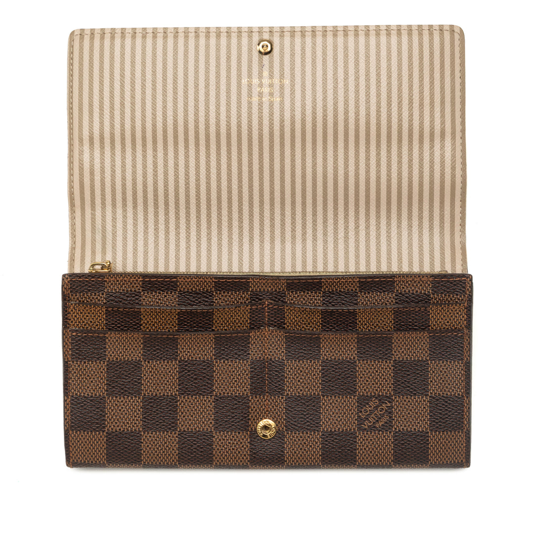 Louis Vuitton Portefeuille Édition limitée Trunks et Locks Sarah Damier Ébène Marron – vue 6 – GABY PARIS