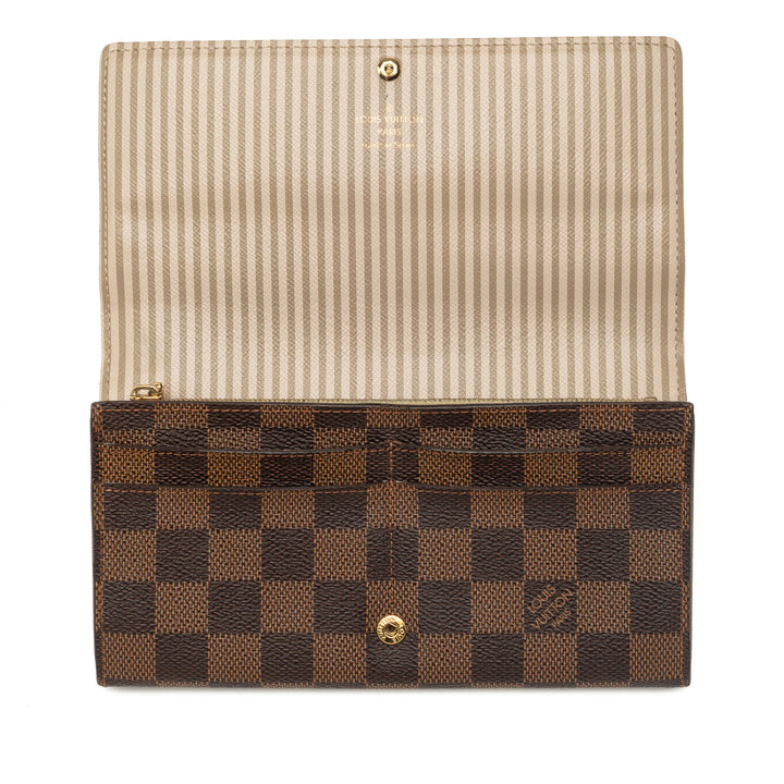 Louis Vuitton Portefeuille Édition limitée Trunks et Locks Sarah Damier Ébène Marron – vue 6 – GABY PARIS