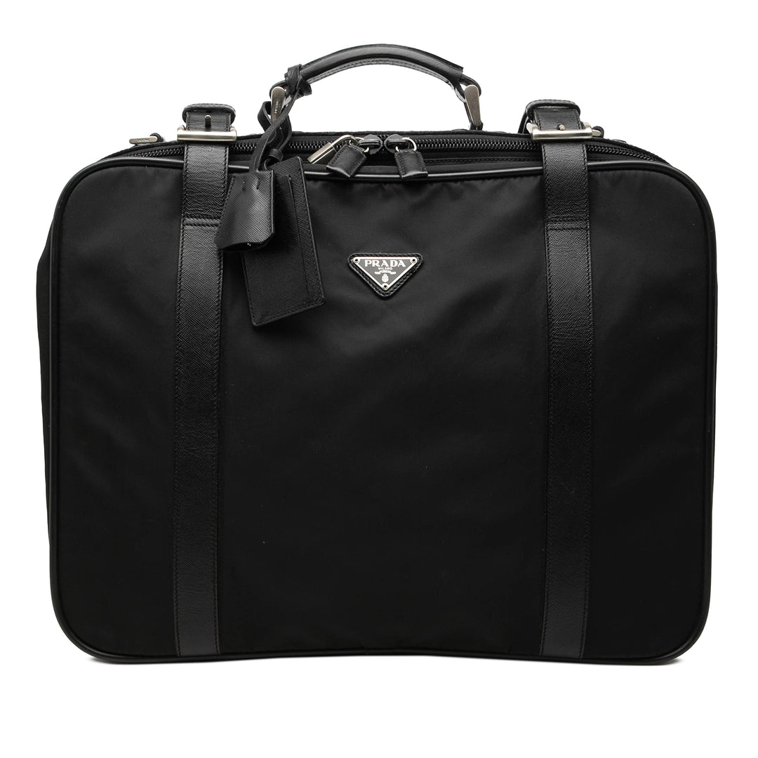 Prada Saffiano à finitions Tessuto Suitcase Sac