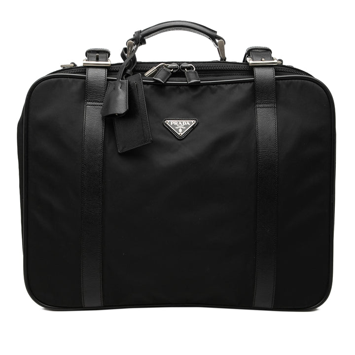 Prada Saffiano à finitions Tessuto Suitcase Sac