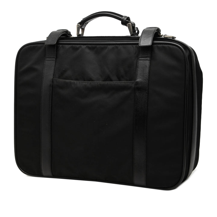 Prada Saffiano à finitions Tessuto Suitcase Sac