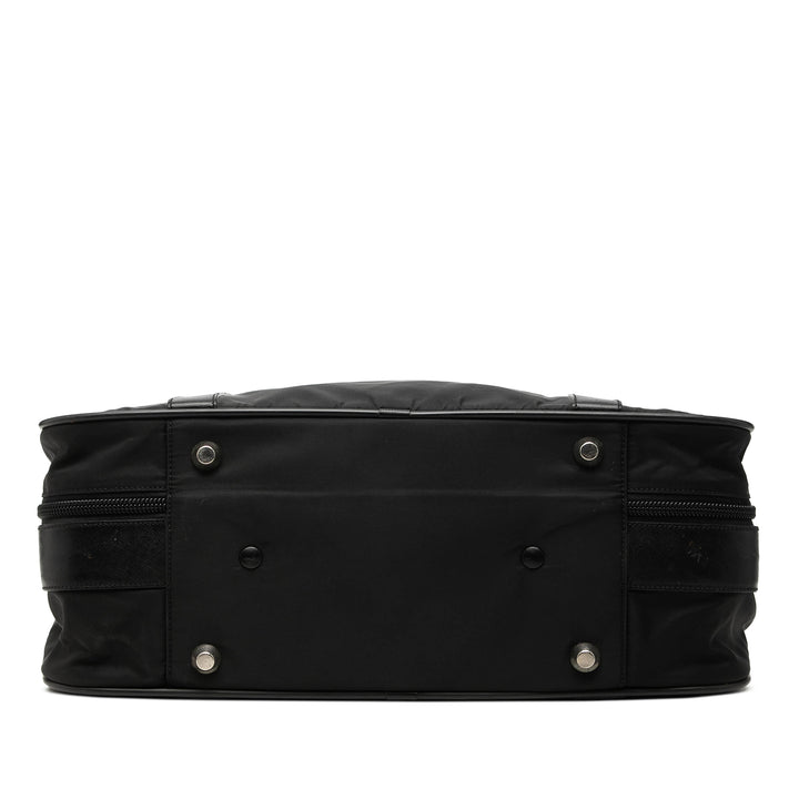 Prada Saffiano à finitions Tessuto Suitcase Sac