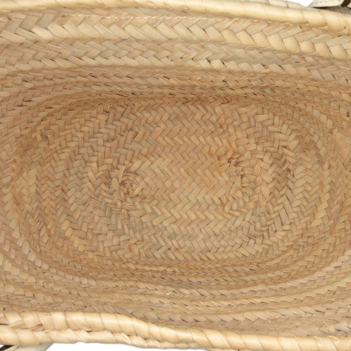 Medium Raffia Marcie Basket Tote Brown - Gaby Paris