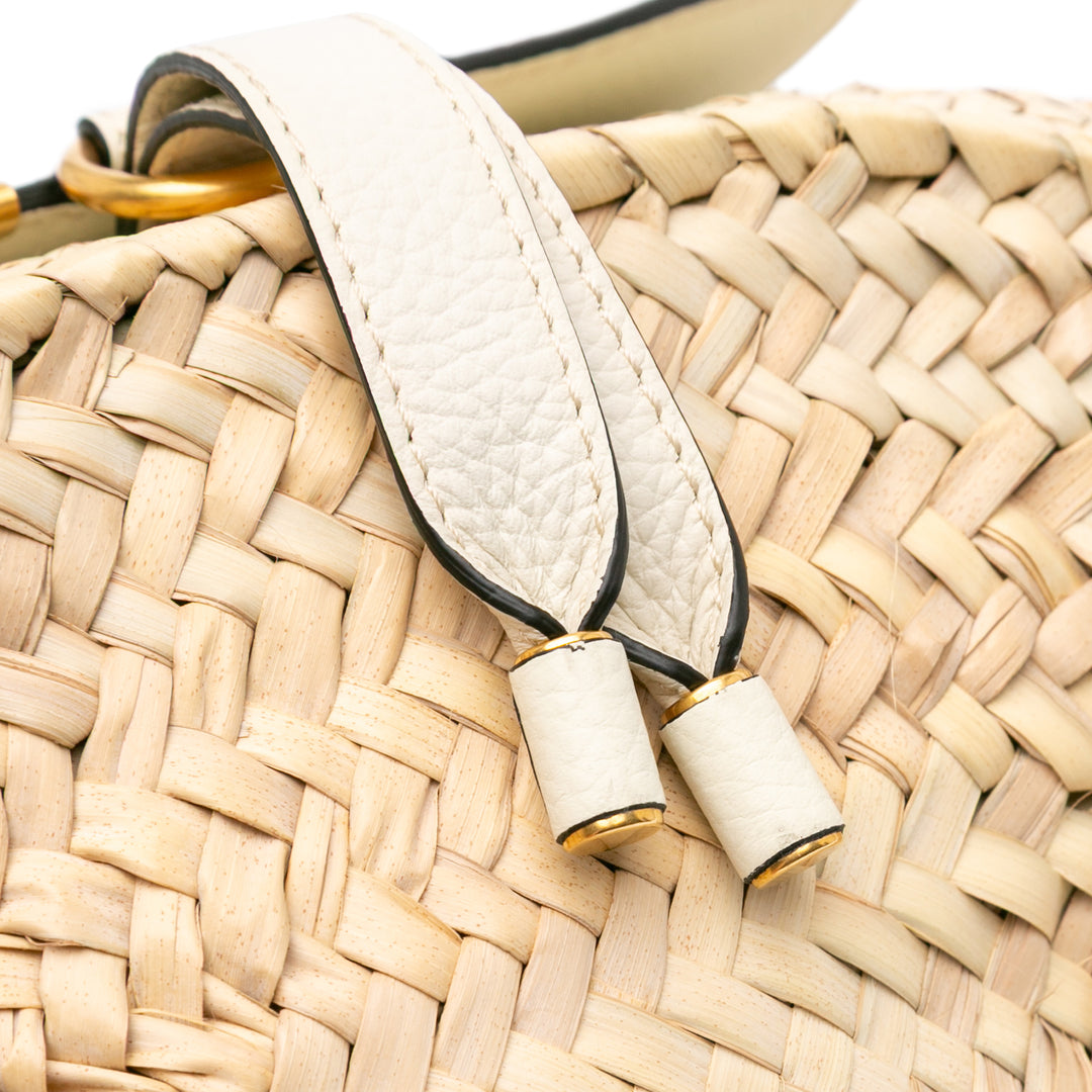 Medium Raffia Marcie Basket Tote Brown - Gaby Paris