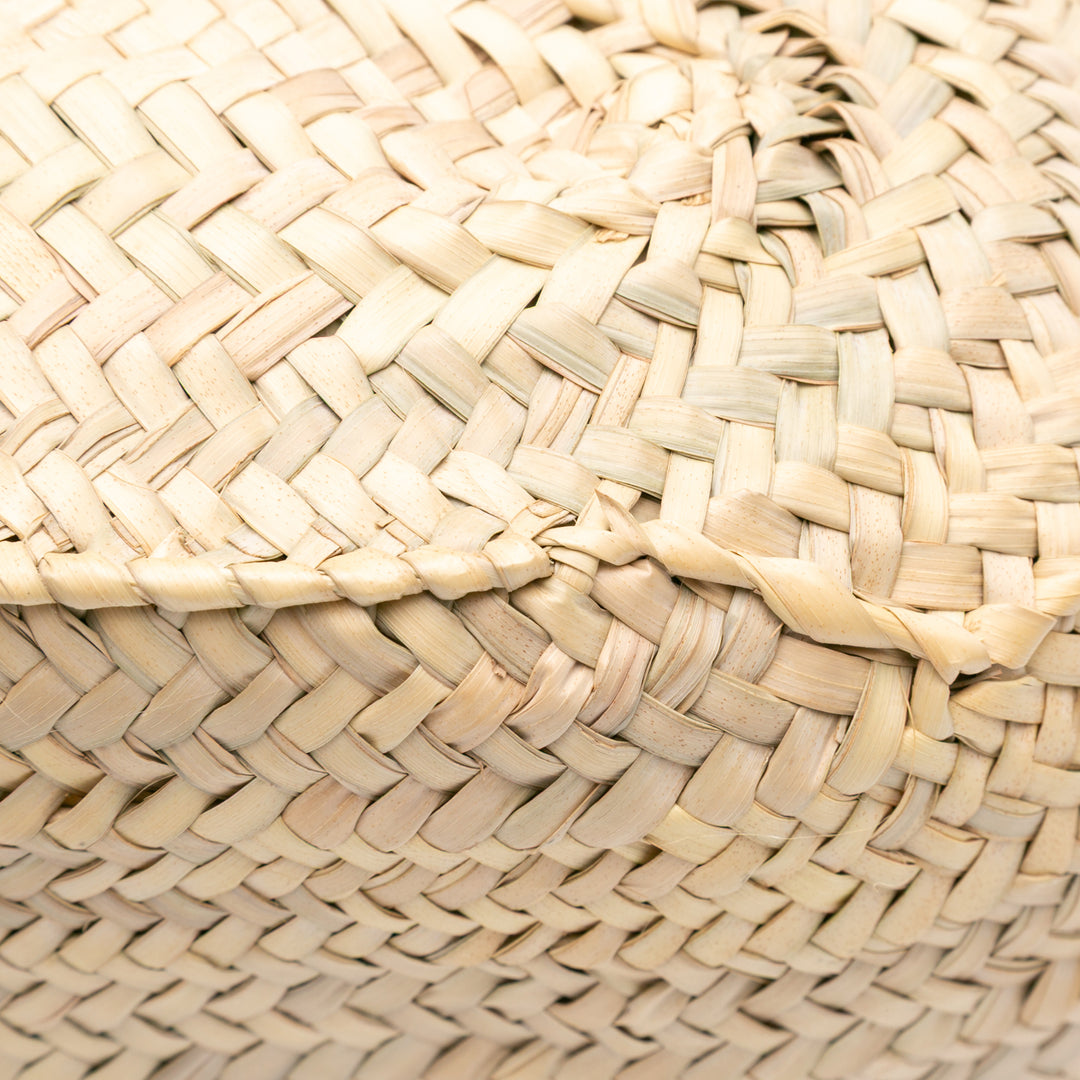 Medium Raffia Marcie Basket Tote Brown - Gaby Paris