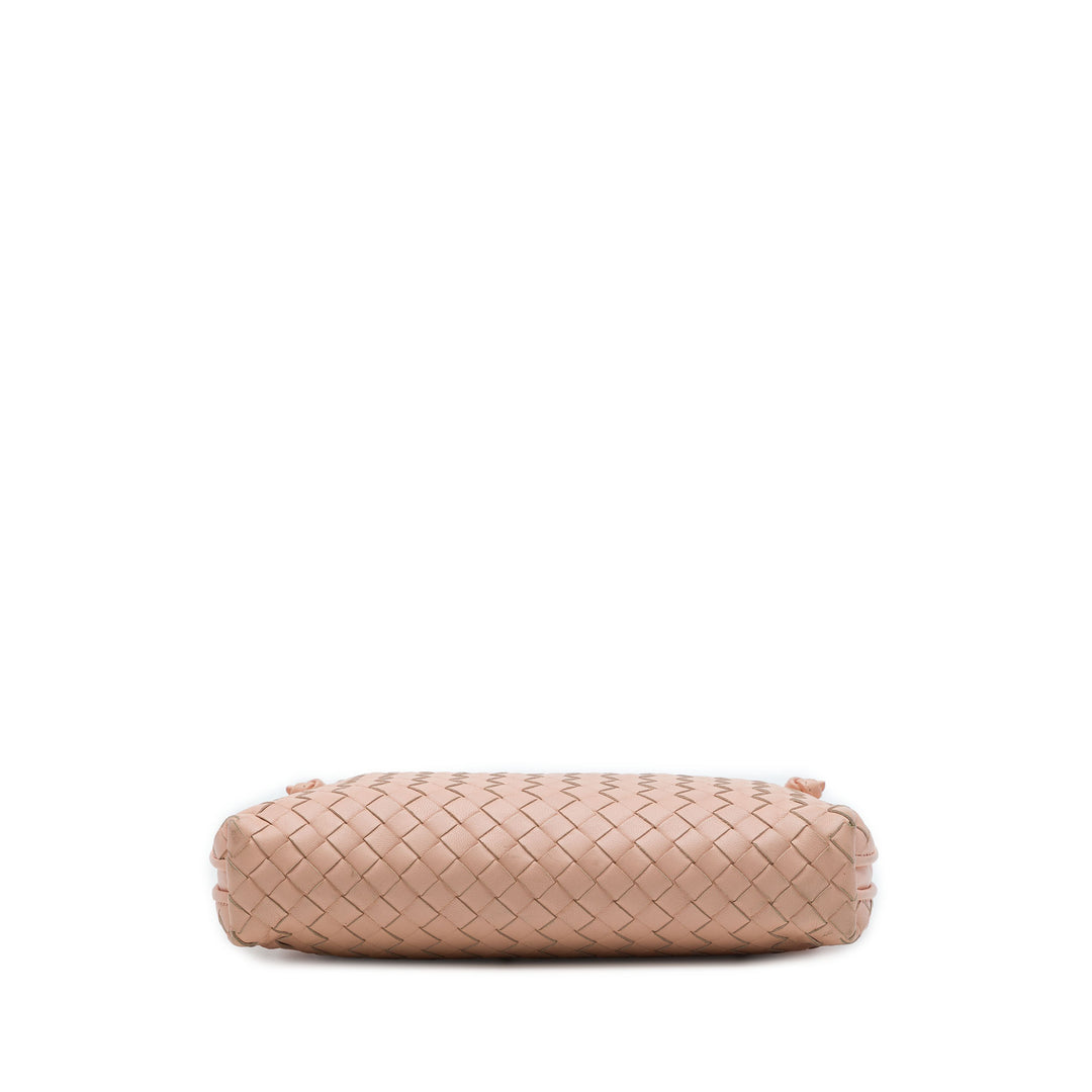 Bottega Veneta Sac bandoulière Intrecciato Nodini nappa Rose – vue 3 – GABY PARIS