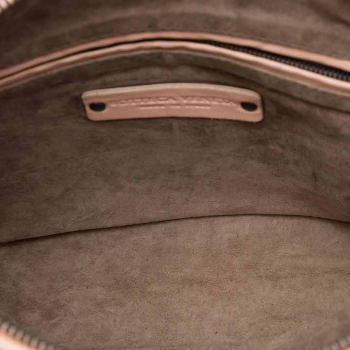 Bottega Veneta Sac bandoulière Intrecciato Nodini nappa Rose – vue 4 – GABY PARIS