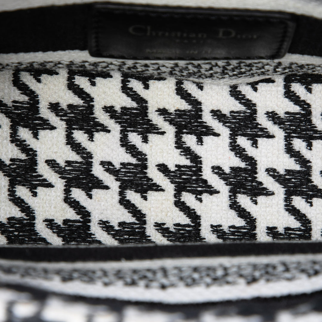 brodé Houndstooth Lady D-Lite Mini Blanc