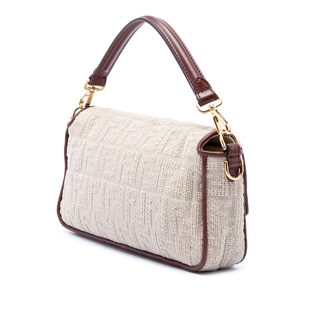 Zucca brodé Baguette Sac Beige