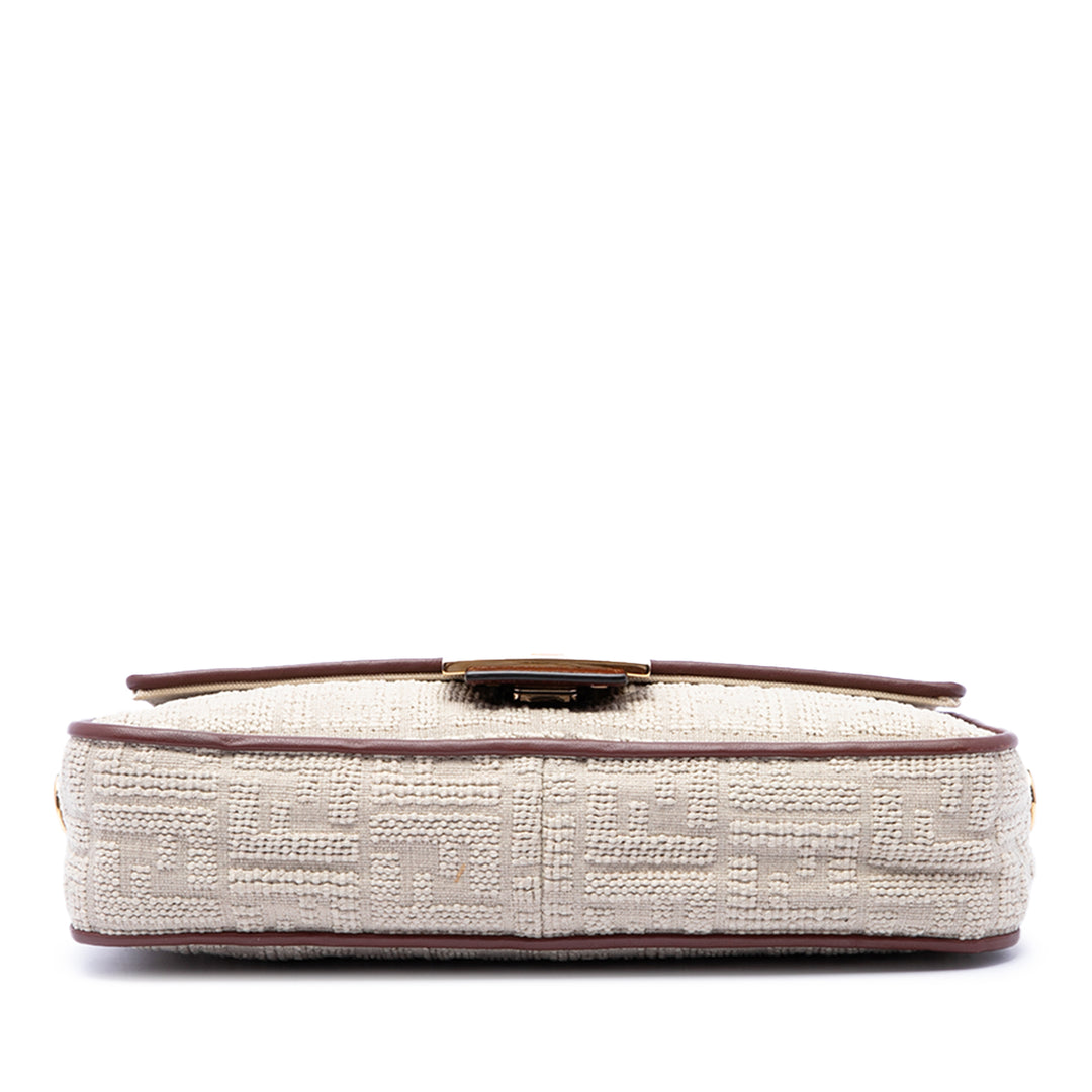 Zucca brodé Baguette Sac Beige