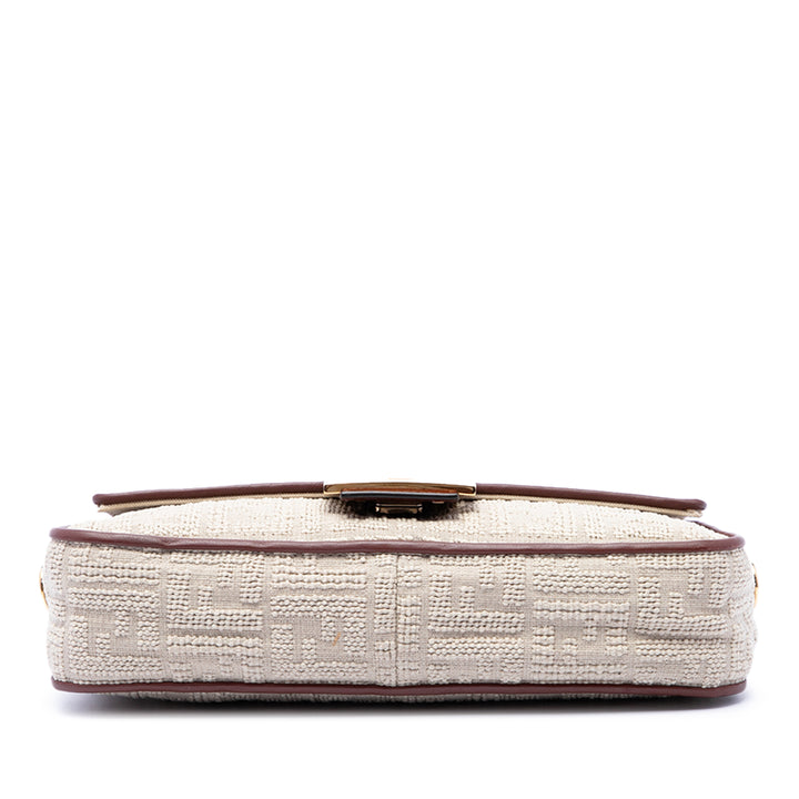 Zucca brodé Baguette Sac Beige