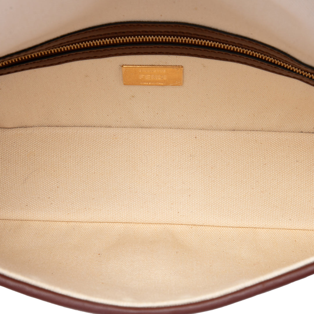 Zucca brodé Baguette Sac Beige