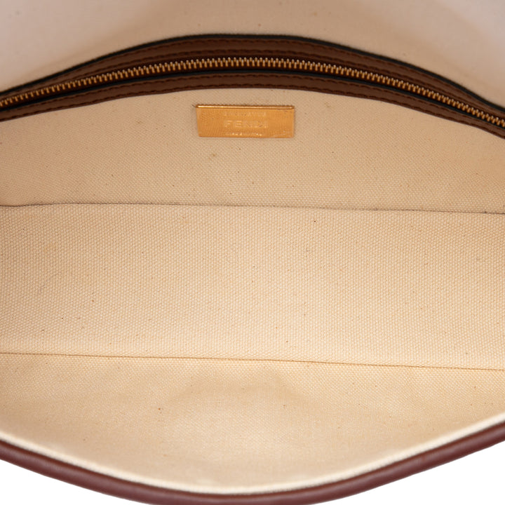 Zucca brodé Baguette Sac Beige
