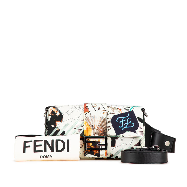 Fendi Karl Kollage Ceinture Baguette Multi Multicolore – vue 9 – GABY PARIS