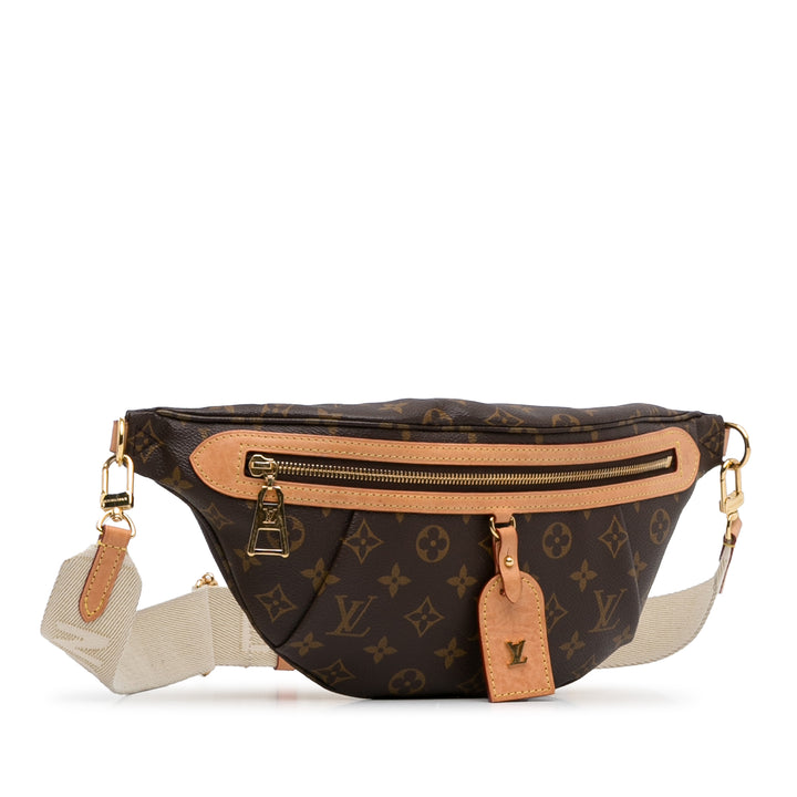 Monogram High Rise Bumbag Brown - Gaby Paris