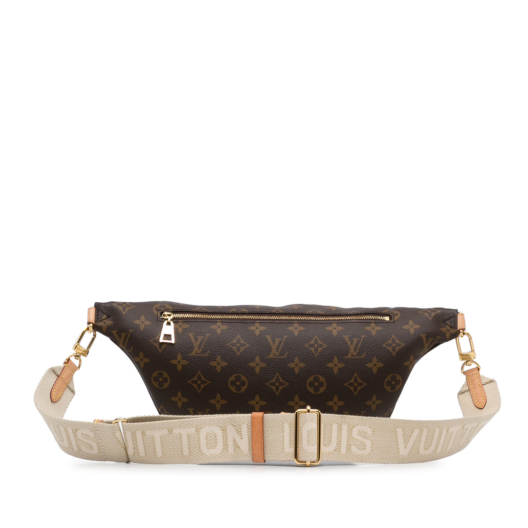 Monogram High Rise Bumbag Brown - Gaby Paris