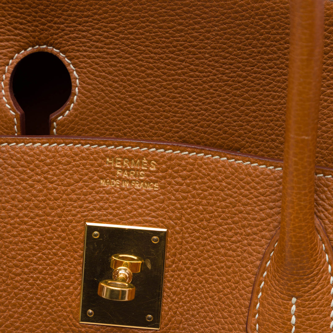Hermès Sac à main Birkin Retourne 40 Togo Marron – vue 5 – GABY PARIS