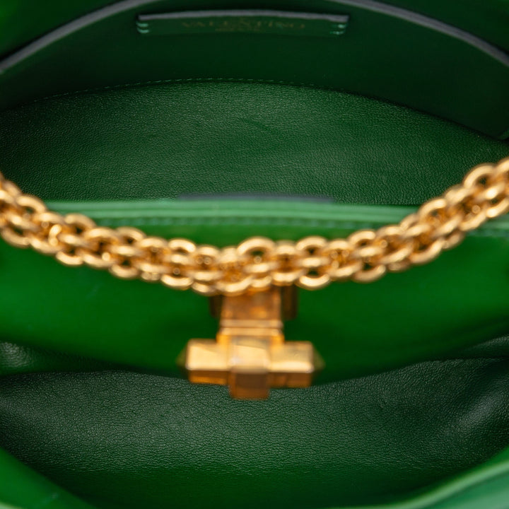 Roman Stud The Poignée Sac Petit nappa Vert