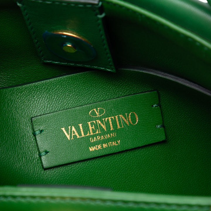 Roman Stud The Poignée Sac Petit nappa Vert