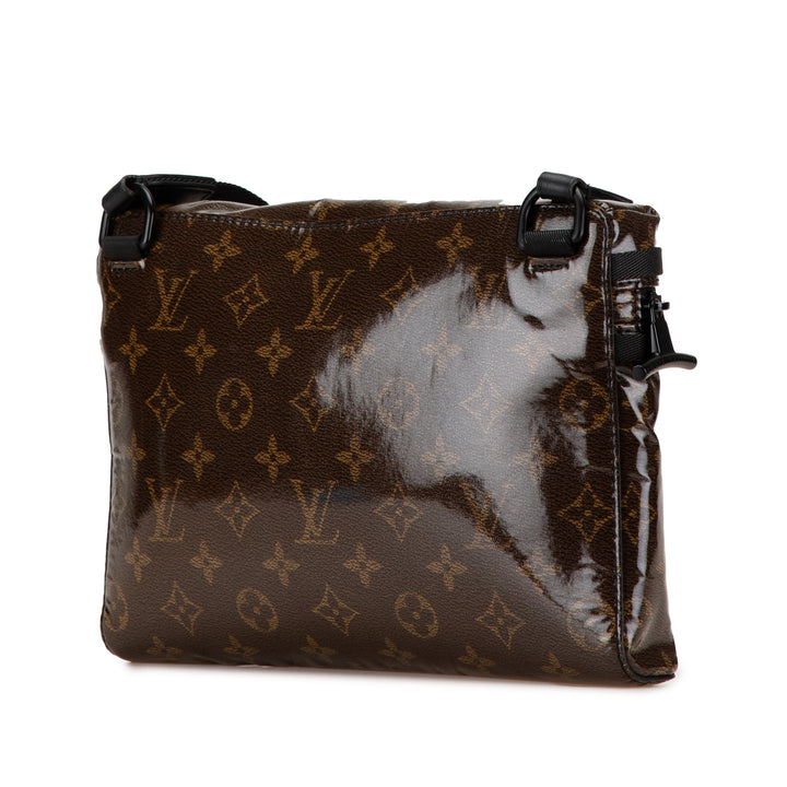 Monogram Glaze Messenger PM Brown - Gaby Paris