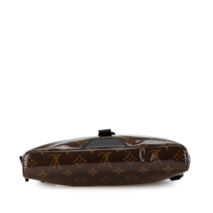 Monogram Glaze Messenger PM Brown - Gaby Paris