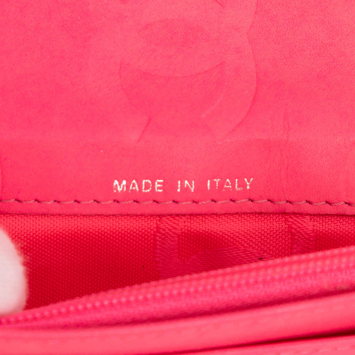 Chanel Matelassé Cuir d’agneau Cambon Ligne Bifold Portefeuille