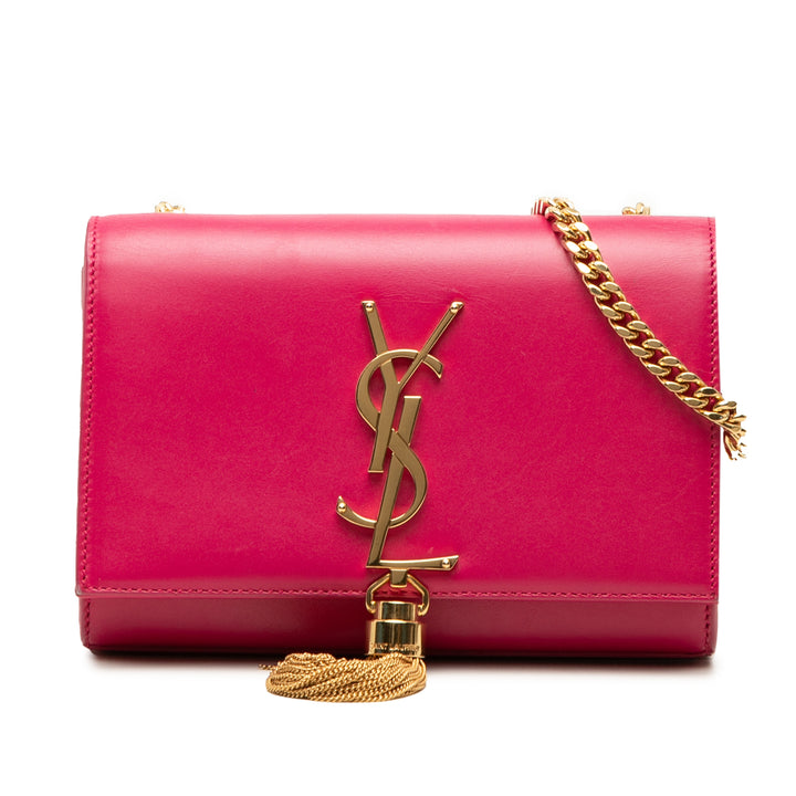 Kate Pompon Sac Petit Cuir de veau lisse Rose