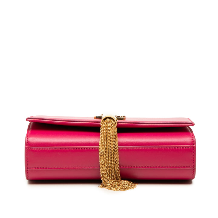 Kate Pompon Sac Petit Cuir de veau lisse Rose
